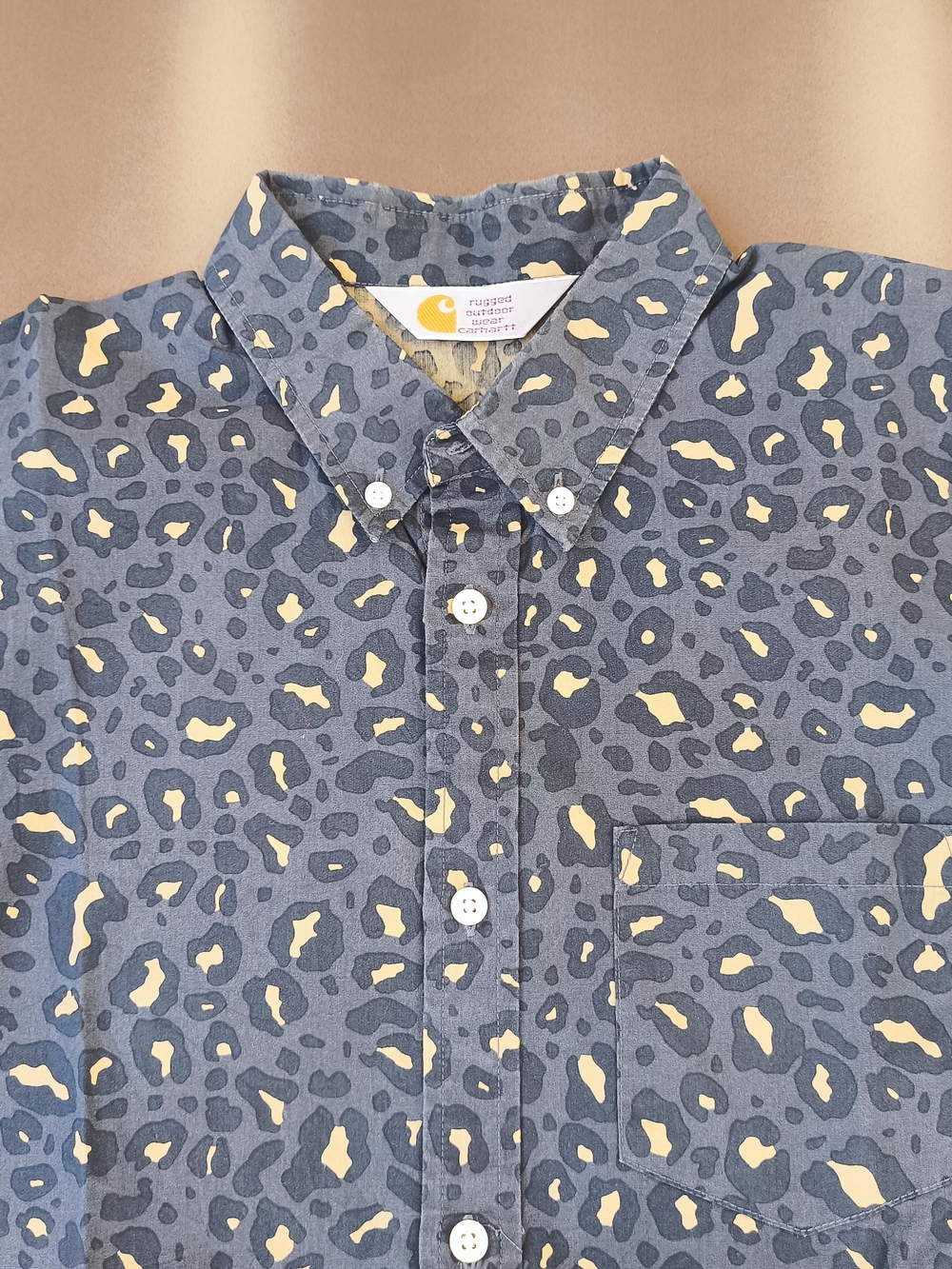 Carhartt WIP Leopard Print Rocha Shirt NWOT Slim Fit Size M Button Down